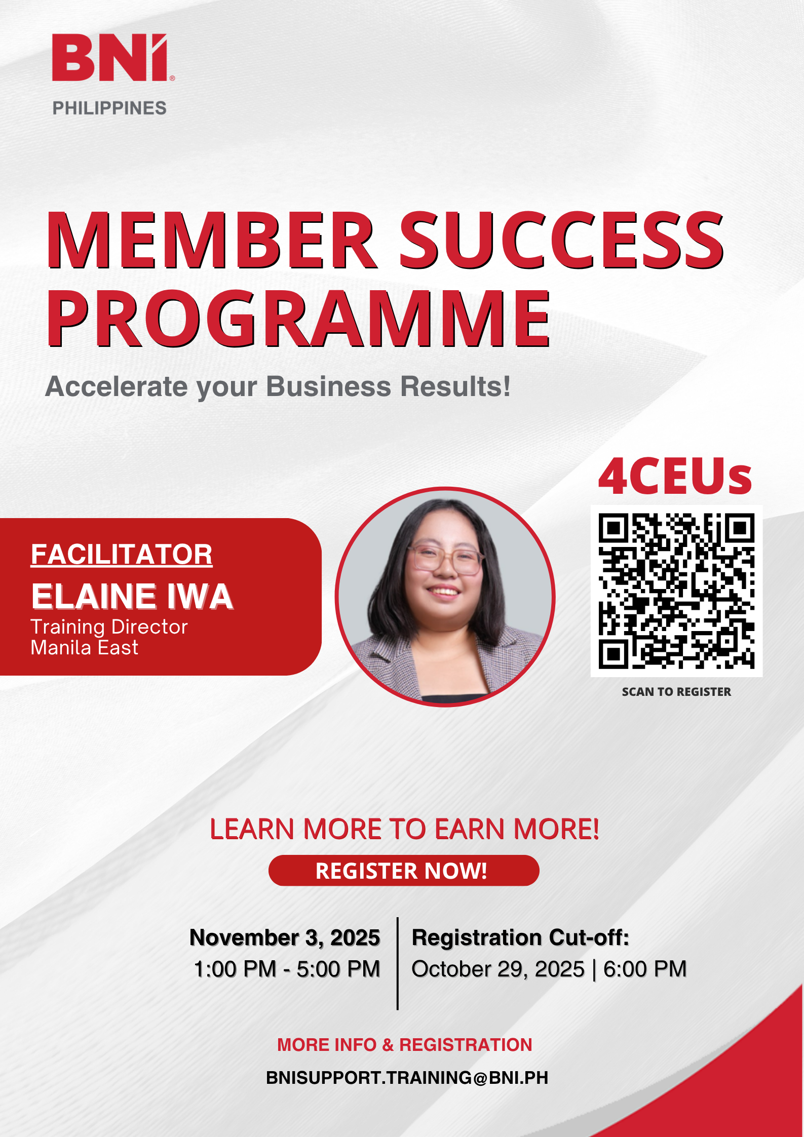 NOV 3 2025 - Member Success Programme